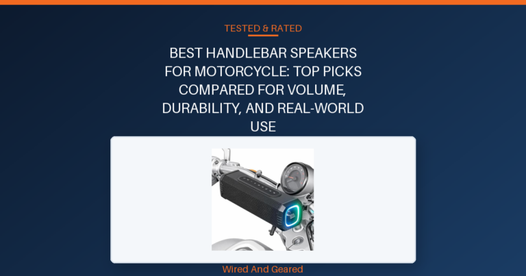 Best handlebar speakers for motorcycle: Top Picks Compared for Volume, Durability, and Real-World Use