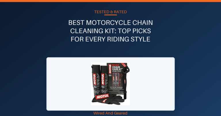 Best motorcycle chain cleaning kit: Top Picks for Every Riding Style